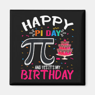 Pi-dagen Födelsedag Matematik Älskare Glad Pi-dage Magnet
