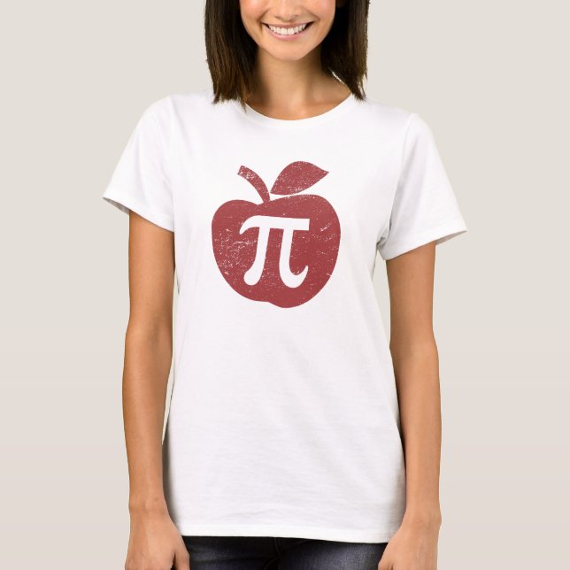 Pi-dagen för Apple Paj Tee (Framsida)