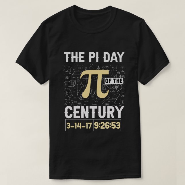 Pi-dagen för århundradet - Epic Math Nerd Moment T Shirt (Design framsida)