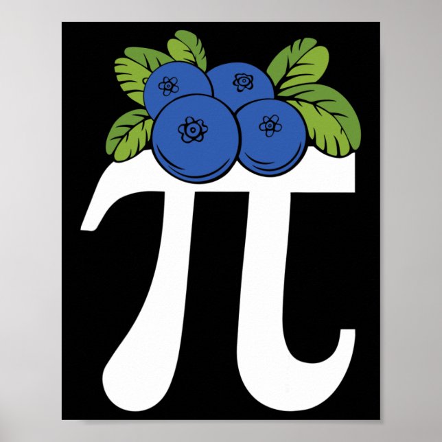 Pi-dagen för den populära Blueberry Poster (Framsidan)