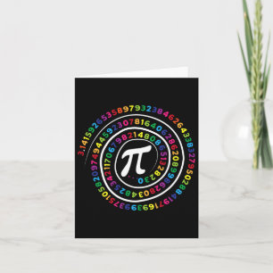 Pi-dagen för Pi-pålaren i Math Teacher Kort