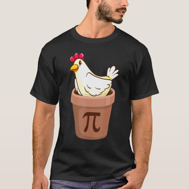 Pi-dagen  Kycklingpaj Pot 14 mars Kyckling  3 14 P T Shirt (Framsida)