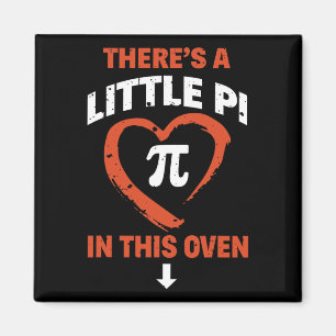 Pi-dagen matematiktröja för graviditetsannonsering magnet