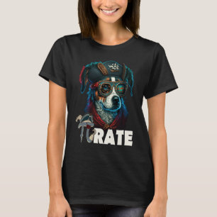 Pi-dagen Pirat Hund 3 14 Rolig Matematik Vetenskap T Shirt