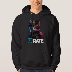 Pi-dagen Pirat Katt Matematik Vetenskap Lärare Pi Hoodie