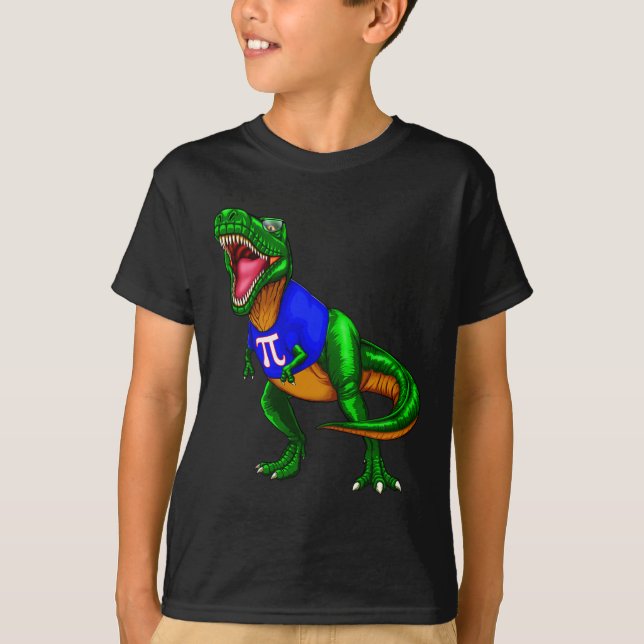 Pi-dagen Rex Dinosaur T-Shirt Math Present Män Kvi (Framsida)