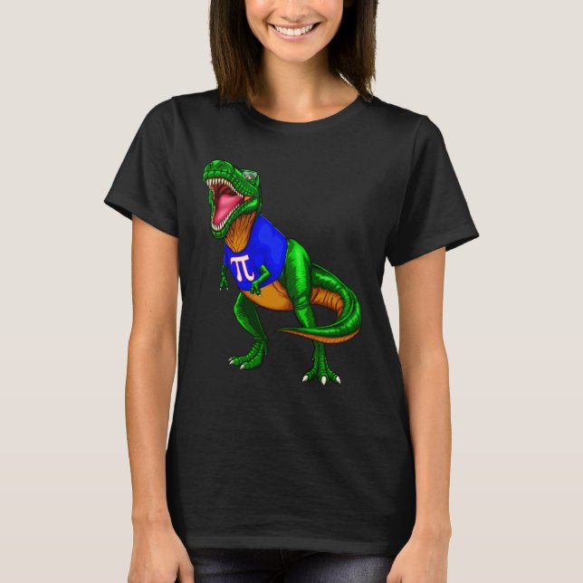 Pi-dagen Rex Dinosaur T-Shirt Math Present Män Kvi (Framsida)
