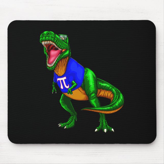 Pi-dagen Rex Dinosaur T-Shirt Math Present Män Kvi Musmatta (Framsidan)