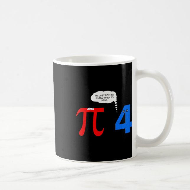 Pi-dagen Roliga Relationsproblem Present T-shirt  Kaffemugg (Höger)
