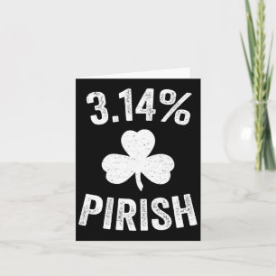 Pi-dagen St. Patrick's 3.14 Irländsk Rolig Pirish Kort