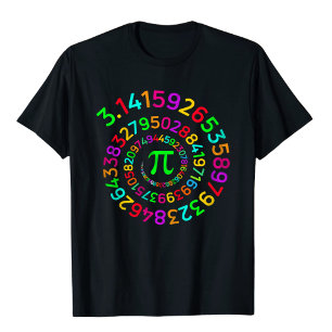 Pi-dagen tee Spiral Pi Math-design för Pi-dagen 3.