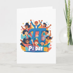 Pi-dagsfirande designsquad kort