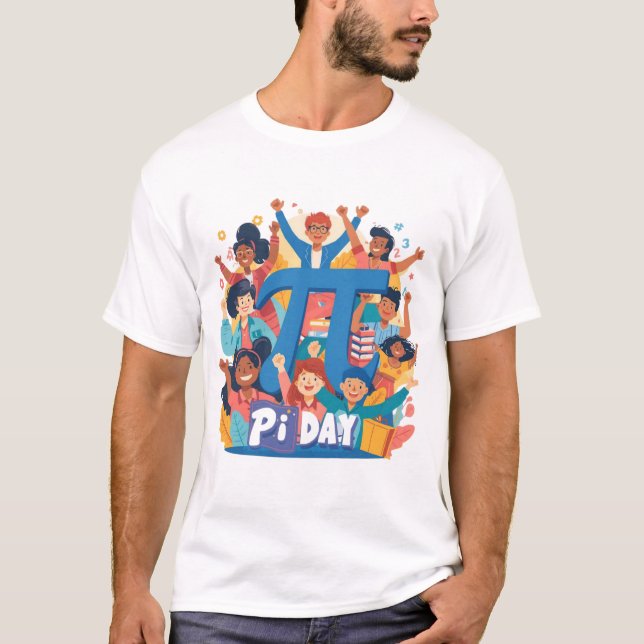 Pi-dagsfirande designsquad t shirt (Framsida)