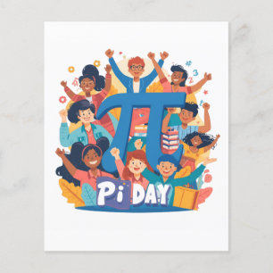 Pi-dagsfirande Squad-design Flygblad