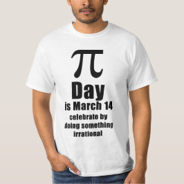 Pi-dagsfirande t-shirt