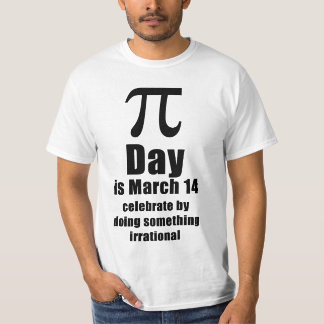 Pi-dagsfirande t-shirt (Framsida)
