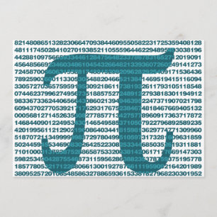 Pi-dagsnummer Inbjudningar