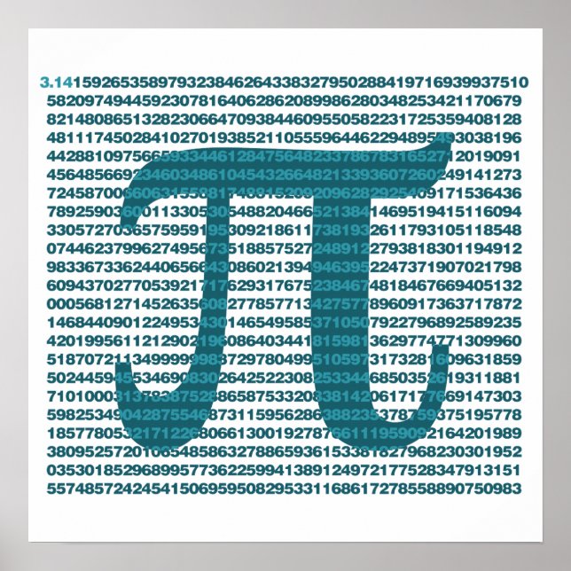Pi-dagsnummer Poster (Framsidan)