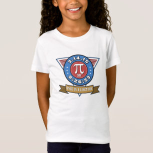 Pi-dagsymbol för T-tröja för MathNerdsungar T-shirt