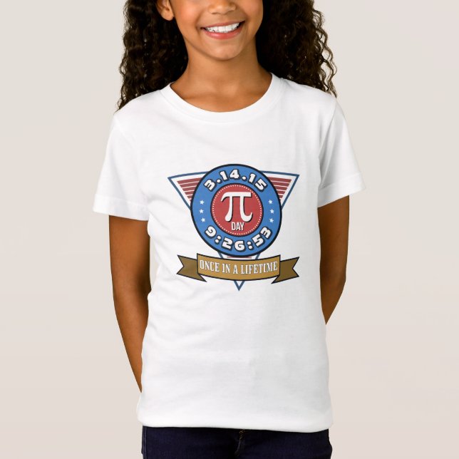 Pi-dagsymbol för T-tröja för MathNerdsungar T-shirt (Framsida)