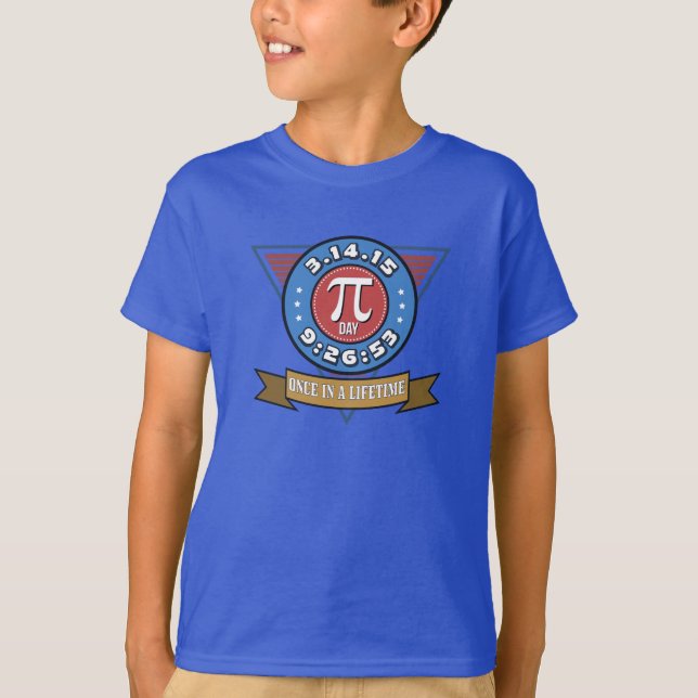 Pi-dagsymbol för T-tröja för MathNerdsungar T-shirt (Framsida)