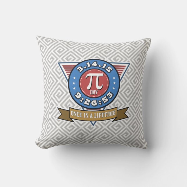 Pi-dagsymbolet för MathNerds kudder Kudde (Framsida)