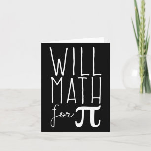 Pi Day 14 Math Älskare Science Funny 3.14 Pi P Kort