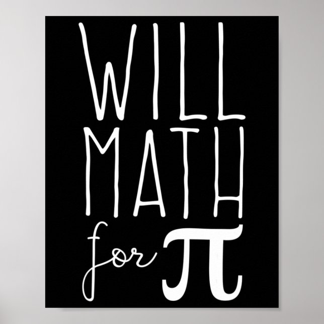 Pi Day 14 Math Älskare Science Funny 3.14 Pi P Poster (Framsidan)