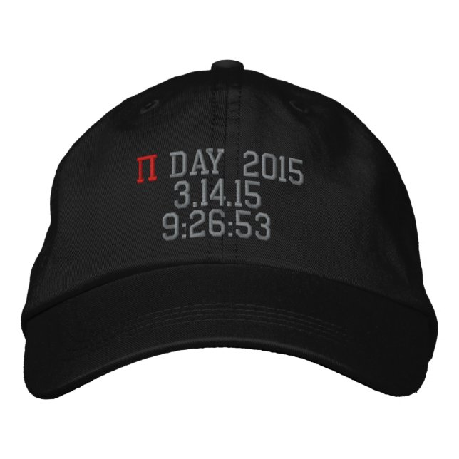 Pi Day 2015 Broderad Keps (Framsida)