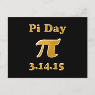 Pi Day 2015-vykort Vykort