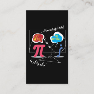 Pi Day 2020 Mathematics Nerd Math Teacher Formula Visitkort
