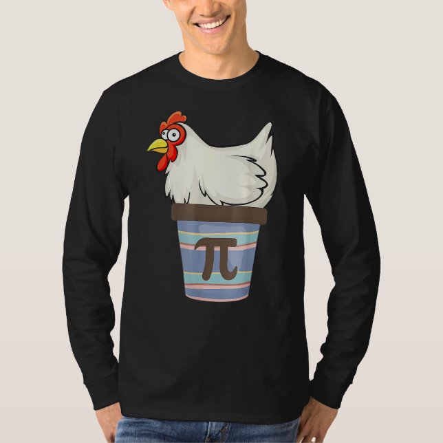 Pi Day 2022 Math Mathematics Chicken Pot Paj Outf T Shirt (Framsida)