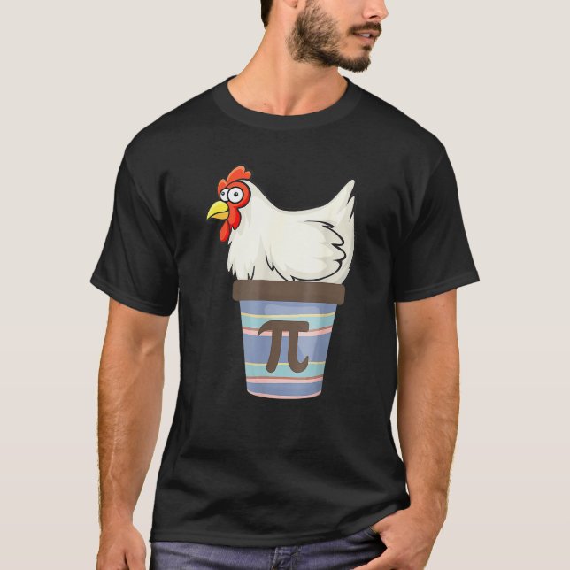 Pi Day 2022 Math Mathematics Chicken Pot Paj Outf T Shirt (Framsida)