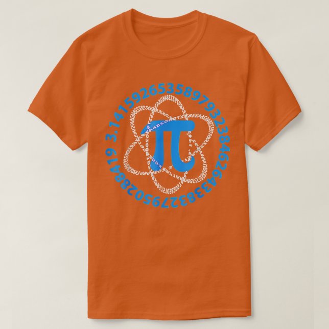 PI Day 2022 Shirt Atom PI Math Geek Science Älskar T (Design framsida)