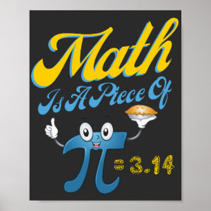 Pi Day 2023 Math är en Biet av Pi 3,14 Math Poster