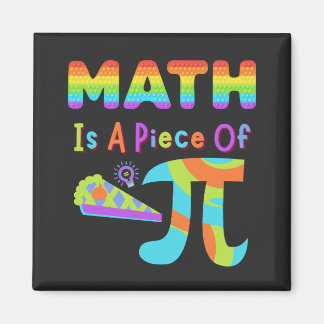 Pi Day 2023 Math är en Biet av Pi Rainbow Brev Magnet