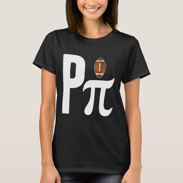 Pi Day 2025 Footbyll Älskare T Shirt (Framsida)