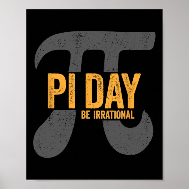 Pi Day 2025 Funny Math Teacher Kids 3.14 Inspire P Poster (Framsidan)