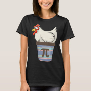 Pi Day 2025 Math Älskare Mathematics Chicken Pot P T Shirt