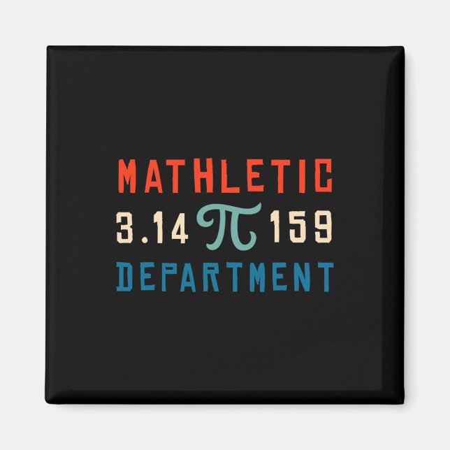 Pi Day 2025 Math Älskare Mathematics Mathletic Dep Magnet (Framsidan)