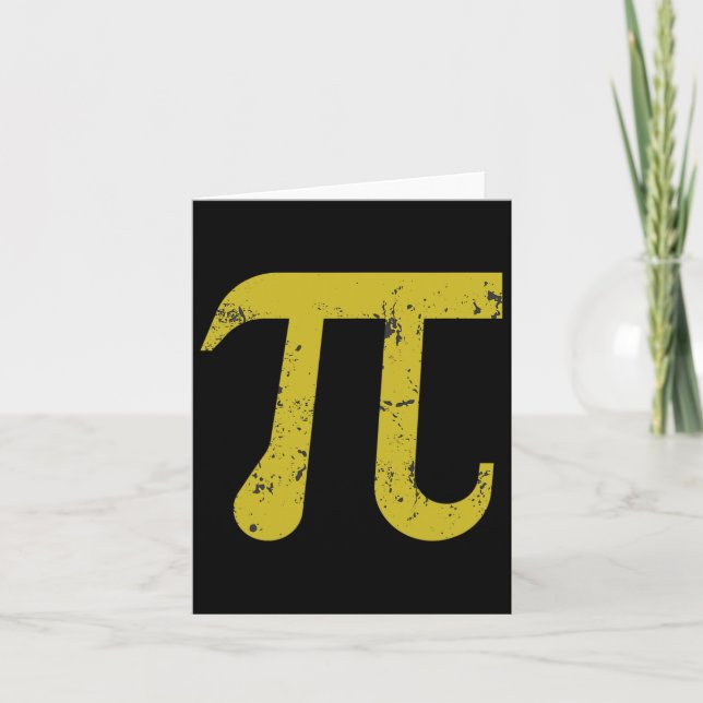 Pi Day 2025 Pi-symbol Kort (Framsida)