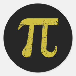 Pi Day 2025 Pi-symbol Runt Klistermärke