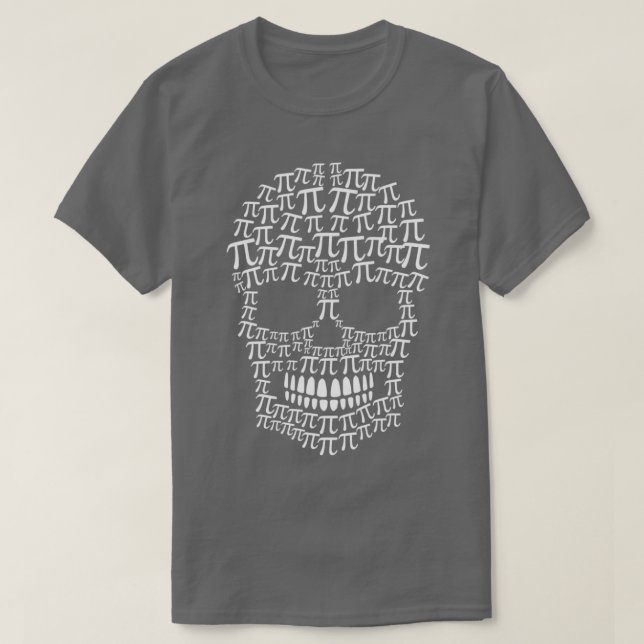 Pi Day 314 Skull Funny Math Nerd T Shirt (Design framsida)