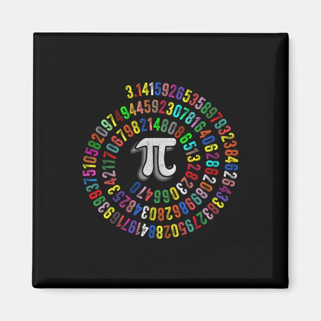 Pi Day 3.14159 Pi Symbol Science and Math Teacher Magnet (Framsidan)