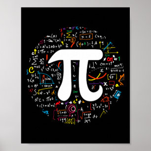 Pi Day 3.14159 Pi Symbol Science and Math Teacher Poster