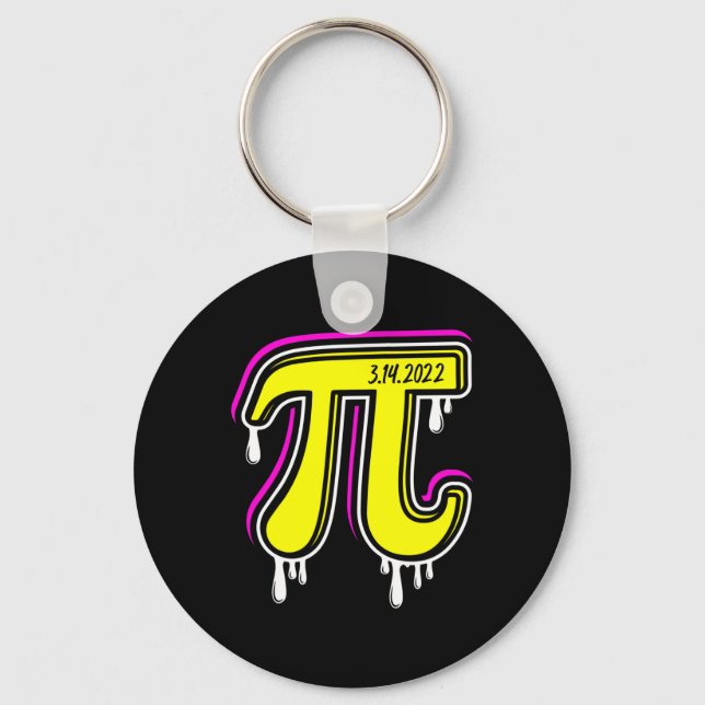 Pi Day 3.14.2025 Bright Nyckelring (Framsida)