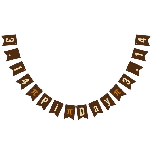 Pi Day 3.14 Bunting Banner Vimplar (Alla)