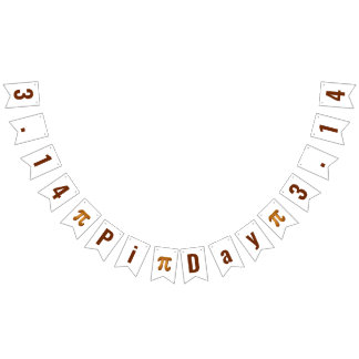 Pi Day 3.14 Bunting Flaggor