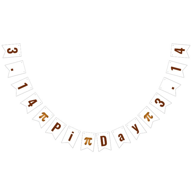 Pi Day 3.14 Bunting Flaggor (Alla)