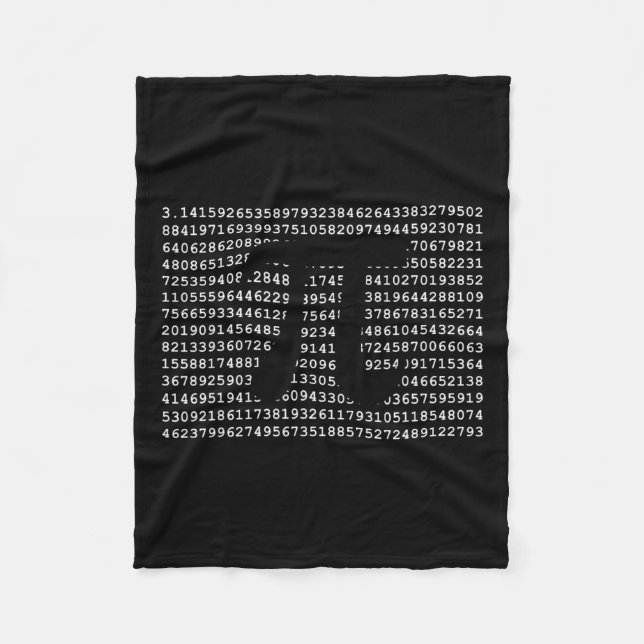Pi Day 3.14 Coola Funny Nerd Math Geek Fleecefilt (Framsidan)